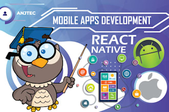 develop android and ios mobile apps using react native
