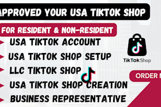 create usa tik tok shop setup tiktok shop usa tiktok shop primary representative