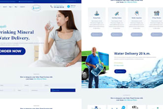 design responsive water filtration website water damage water treatment website