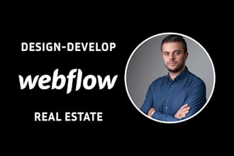 develop a webflow real estate website for you