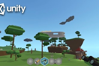 do fps game, pvp unity game, 2d, 3d game prototype, game level, multiplayer game