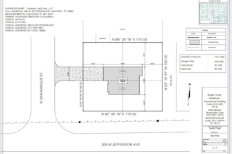 make site plan, plot plan of your property for city permit