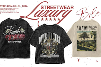 create exclusive luxury streetwear designs for your brand