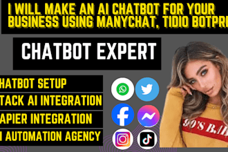 create ai chatbots, custom gpts with botpress manychat tidio voiceflow chatbase