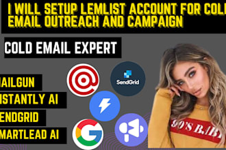 set up your lemlist account for effective cold email outreach and  campaigns
