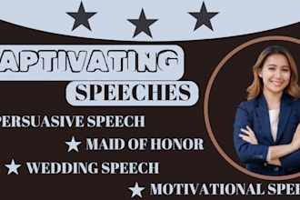 write professional conference speech, business speech, keynote presentation