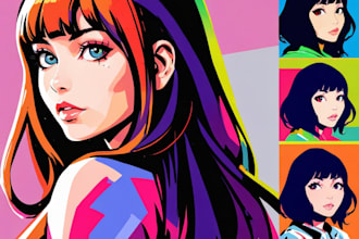 draw pop art wpap portrait for you