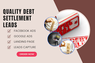 debt relief leads debt settlement debt relief website debt relief landing page
