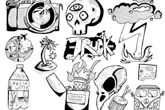 create a custom drawing, illustration, idea, sketch, art, doodle, design