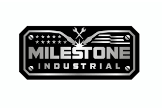 design pictorial durable industrial steel logo