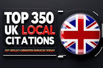 top 350 UK local citations and directory submissions