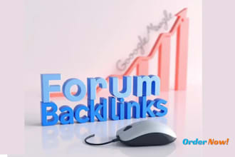 manually create high authority forum backlinks for your niche website