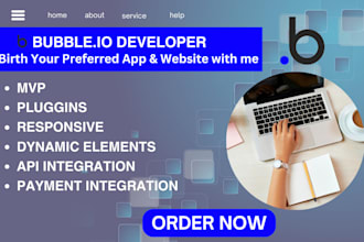 develop bubble io app website bubble io saas bubble mvp bubble API developer