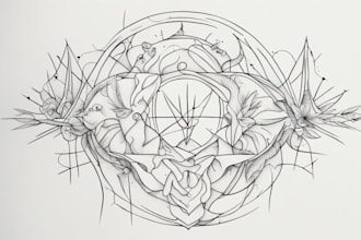 draw linework tattoo design or minimalist tattoo for you