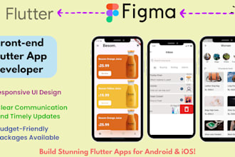 be your flutter front end mobile app developer