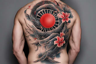 create your custom and professional japanese tattoo design
