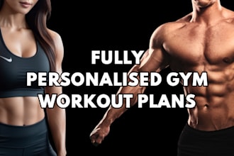 create a gym workout plan for you