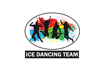 design surprising soothing ice dancing logo