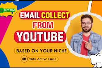 collect best youtube influencer email list,