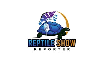 design appealing reporter reptile shows logo