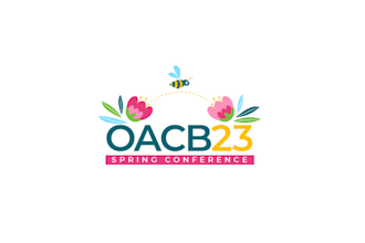 design bee two flowers logo
