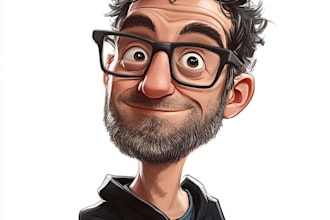 do cartoon caricature headshot avatar for you
