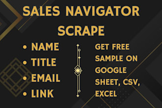 scrape sales navigator for b2b lead generation