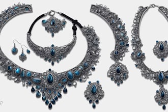do a quick jewelry sketch design your concept