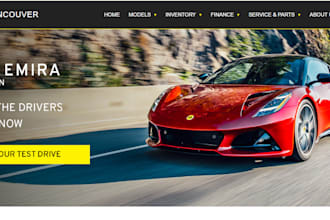 design responsive car dealership website automotive website car rental website
