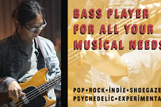 record a high quality bass guitar for your psychedelic songs
