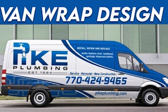 do vehicle wrap design, car wrap design, van wrap design