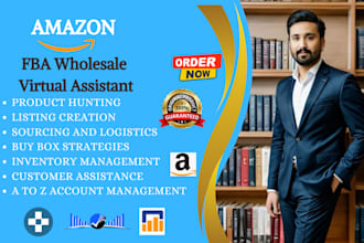 be your expert amazon fba wholesale virtual assistant