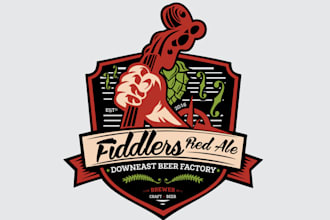design awesome beer label logo