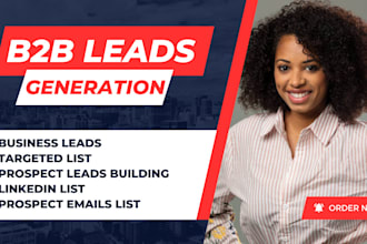 do b2b list generation, email lead, email list, linkedin business leads generate