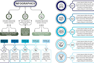 design infographics, flowcharts and diagrams