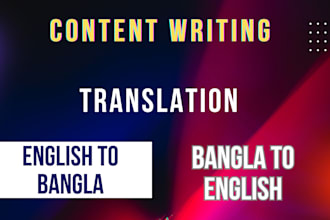 do SEO content writing and translation services