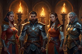 draw your dnd party