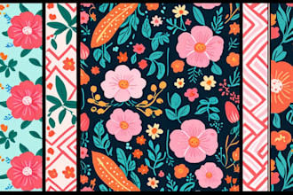 design unique seamless pattern for textile fabric prints