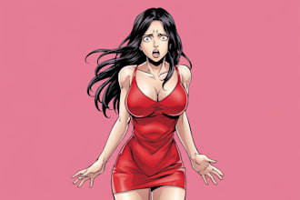 drawing sfw and nsfw in anime manga or comics style