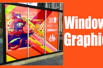 create eye catching shop front or storefront window graphics vinyl stickers