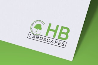 do a creative professional modern landscape logo design