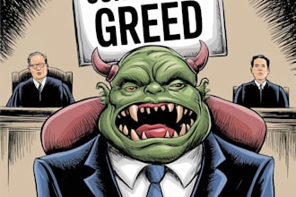 draw a political and editorial cartoon