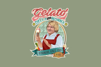design awesome ice cream logo