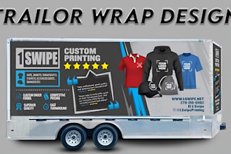 design vehicle wrap, van, truck trailer, or sport car wrap for you