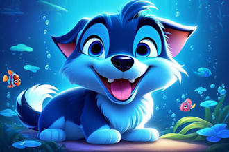 draw amazing disney pet portrait