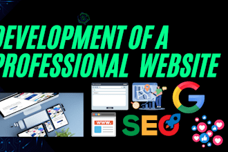 build a professional one page website for your business