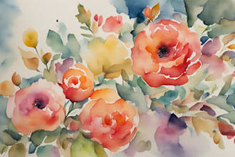 design and paint watercolor illustrations