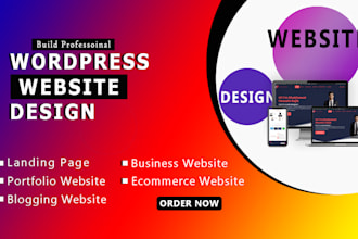 create professional wordpress portfolio website design