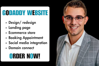 godaddy website design and redesign godaddy to wordpress website godaddy