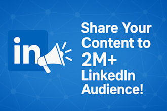 share and shout out your content or link, document pdf to 2m linkedin audience